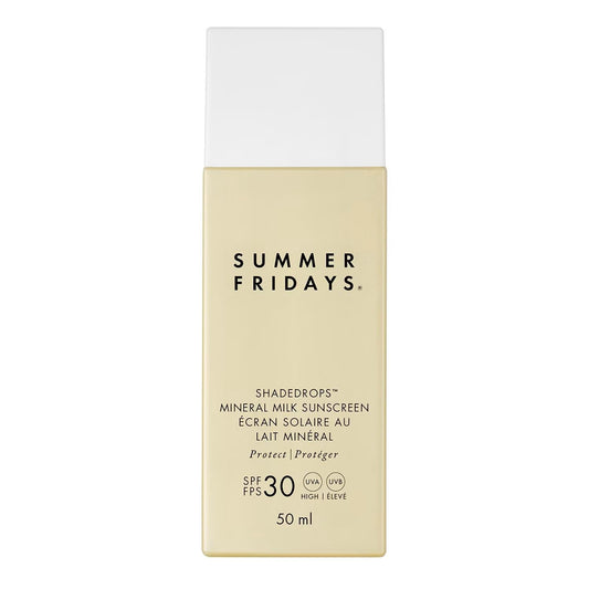 Summer Fridays ShadeDrops Broad Spectrum SPF 30 Mineral Milk Face Sunscreen 1.7 Fl Oz