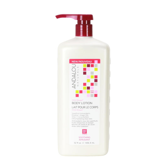 Andalou Naturals 1000 Roses Soothing Body Lotion, 32 Fl.