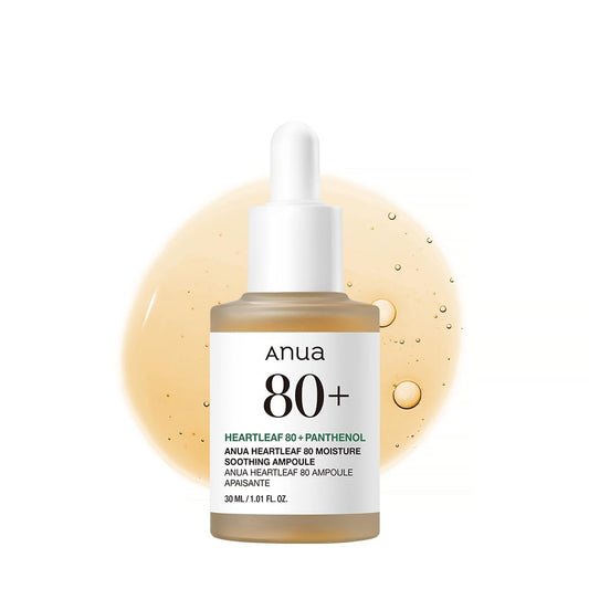 Anua Heartleaf 80 Soothing Ampoule, Hydration Facial Serum - 1.01 fl.oz