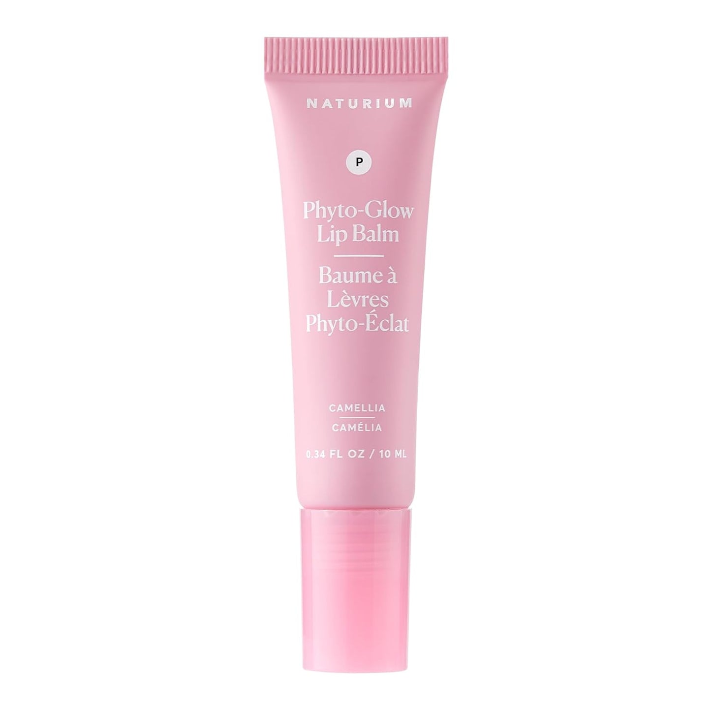 Naturium Phyto-Glow Lip Balm,Glossy Finish -  0.34 oz Camellia