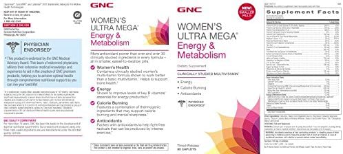 GNC Womens Ultra Mega Energy and Metabolism 90 Count