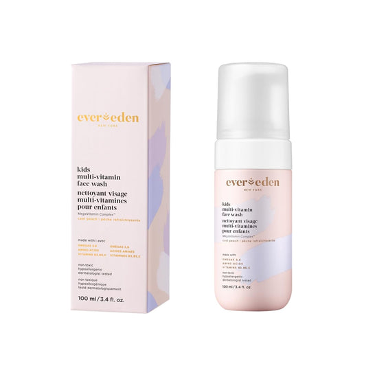 Evereden Kids Face Wash: Cool Peach, 3.4 fl oz