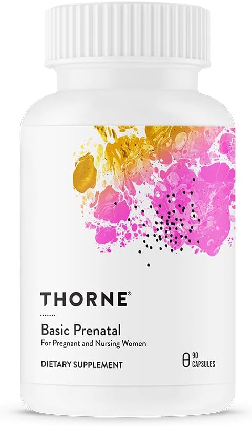 Thorne Basic Prenatal - Well-Researched Folate Multi for Pregnant 60 capsules