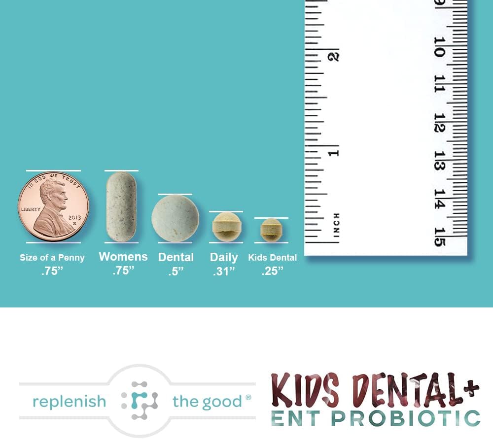 Replenish the Good Kids Dental & ENT Vegan Probiotics 60 count