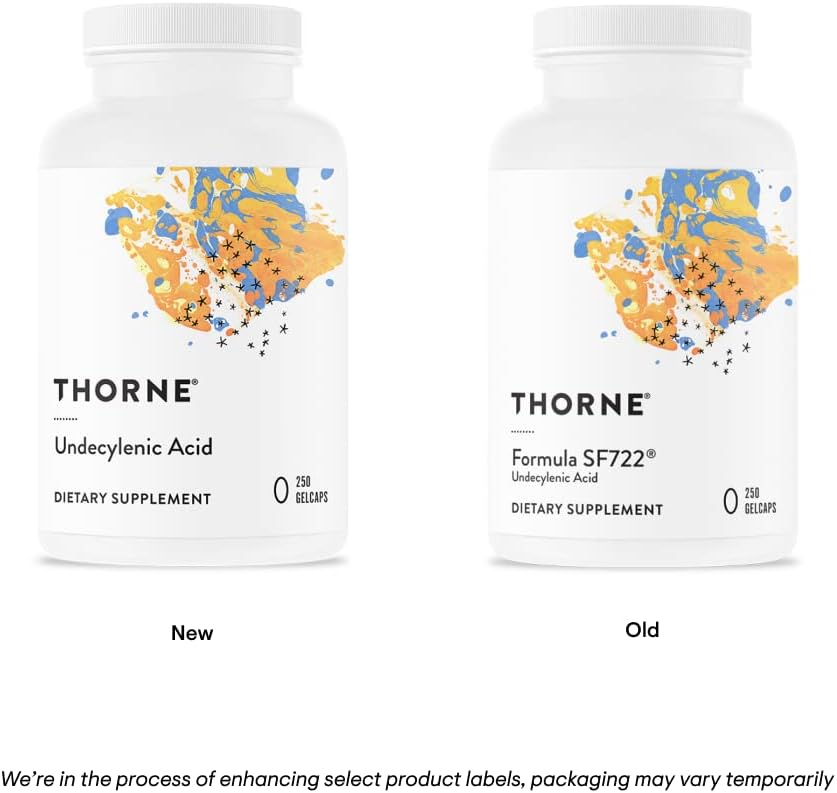 Thorne Undecylenic Acid Fatty Acid Support for a Healthy  250 Gelcaps