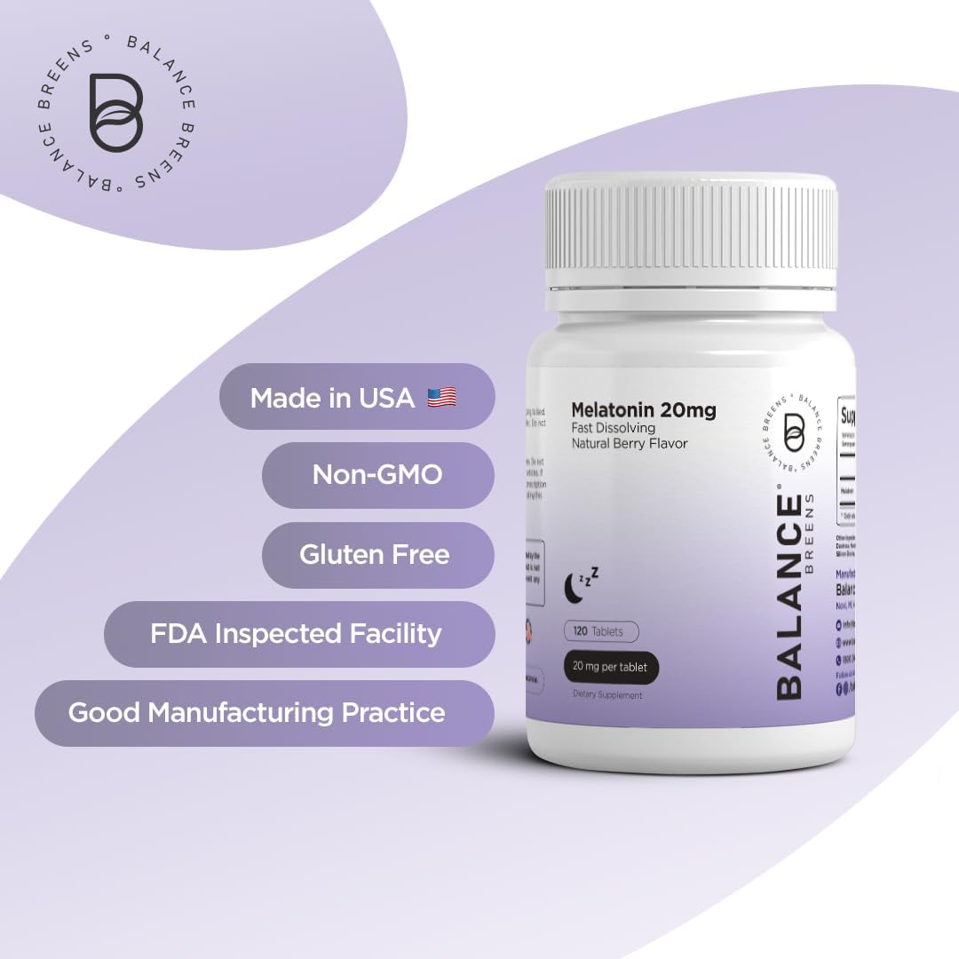 Melatonin  100% Drug Free, Fast-Dissolve 120 Tablets