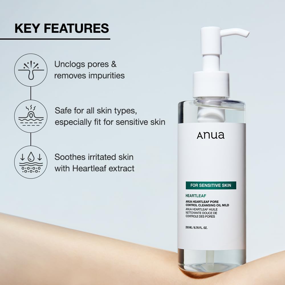 ANUA Heartleaf Pore Cleansing Oil MILD - 6.76 fl oz