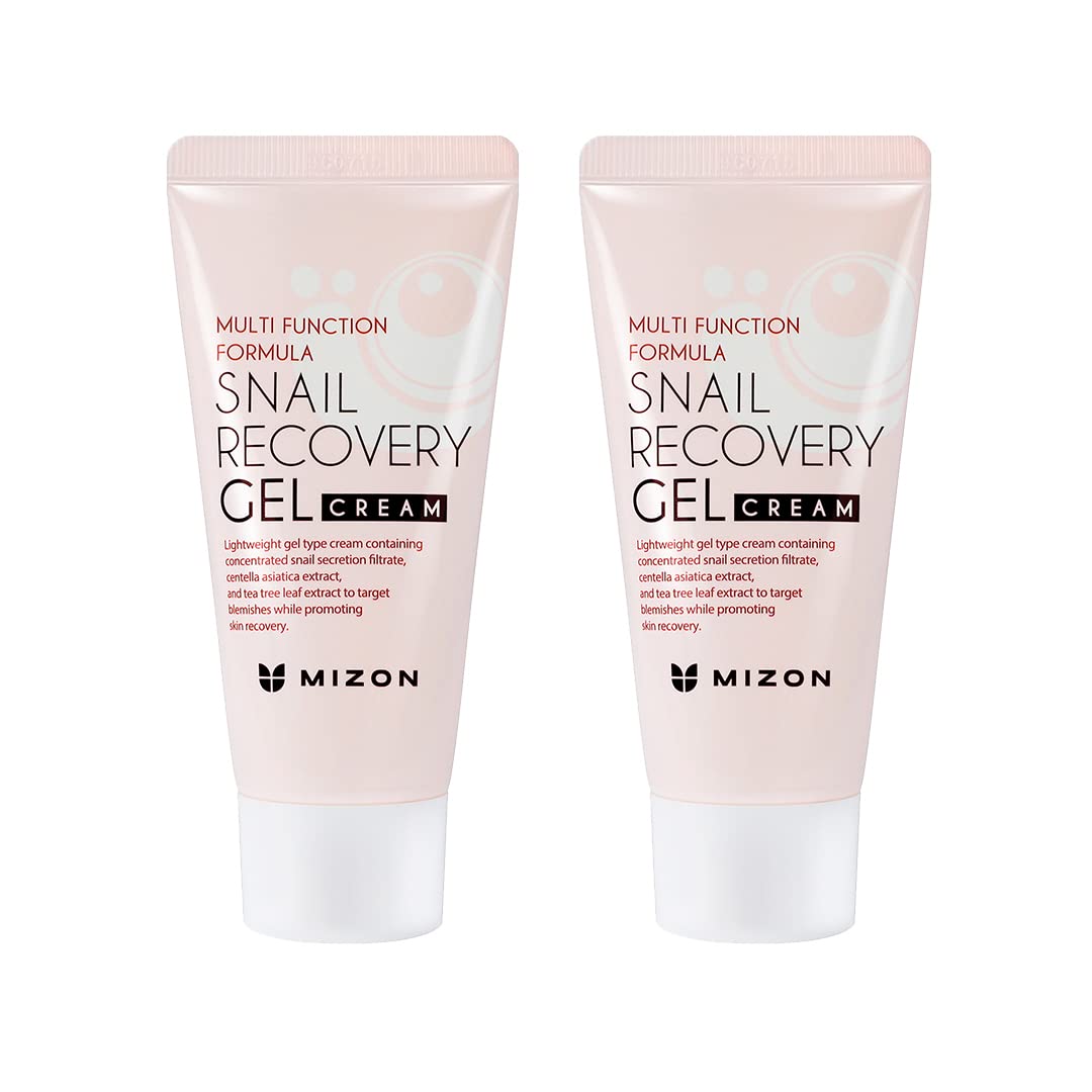 MIZON Set of Two Snail Recovery Gel Cream    - 1.52 fl.oz (Pack of 2)