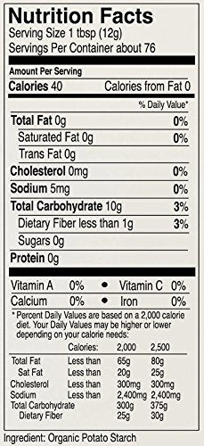Anthony's Organic Potato Starch 2 lb