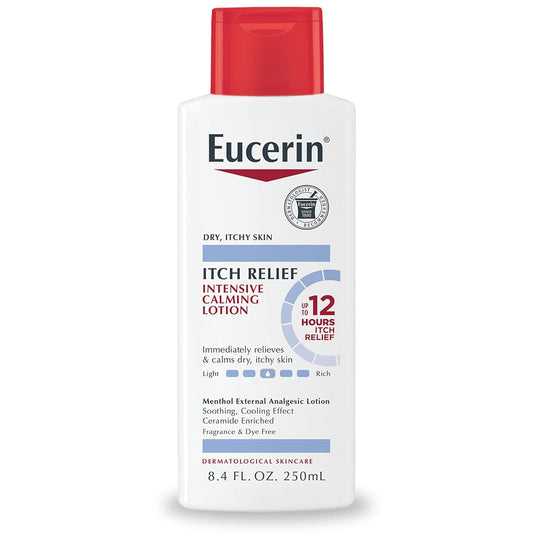 Eucerin Itch Relief Intensive Calming Body Lotion for Dry Itchy Skin,8.4 Fl Oz