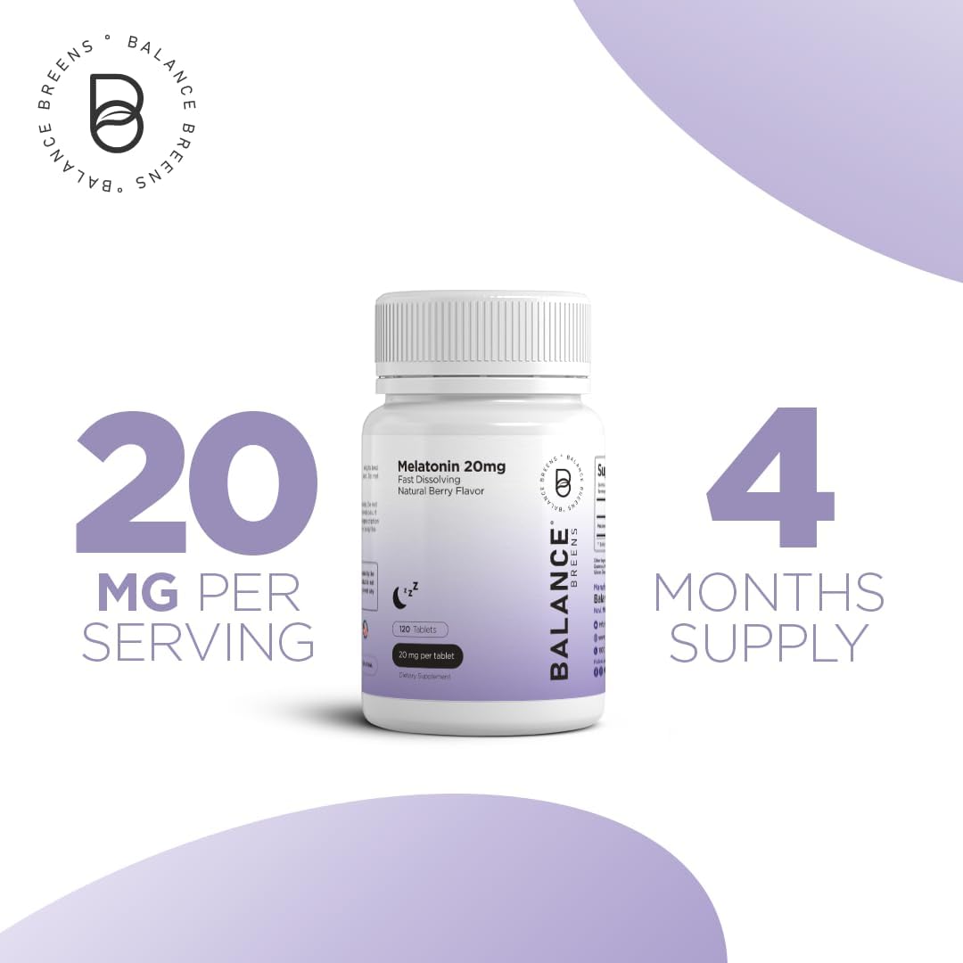 Melatonin  100% Drug Free, Fast-Dissolve 120 Tablets