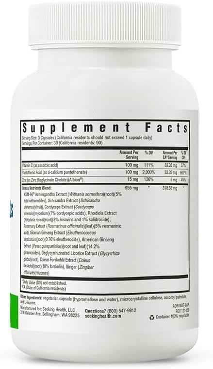 Seeking Health Stress Nutrients,90 capsules