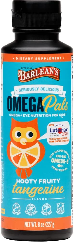 Barlean's Omega Pals Eye Health Liquid,8 oz