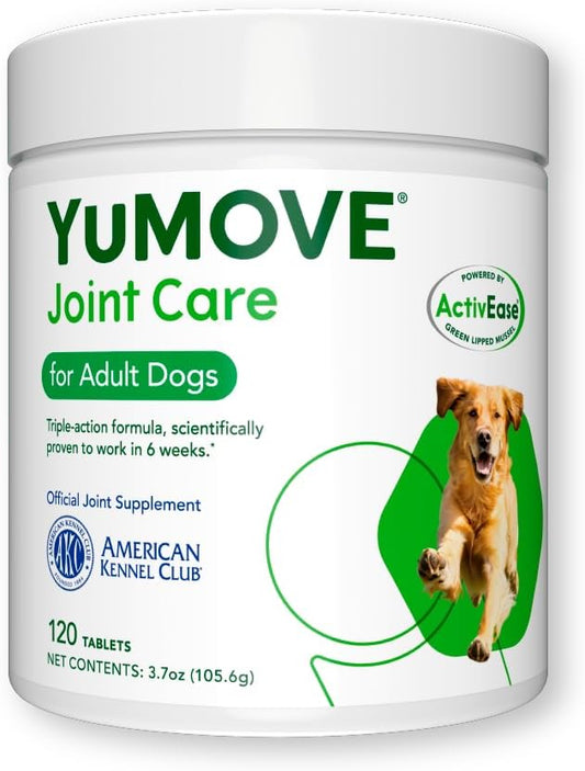 YuMOVE Adult Dog Tablets | Hip and Joint Supplement 120 Count