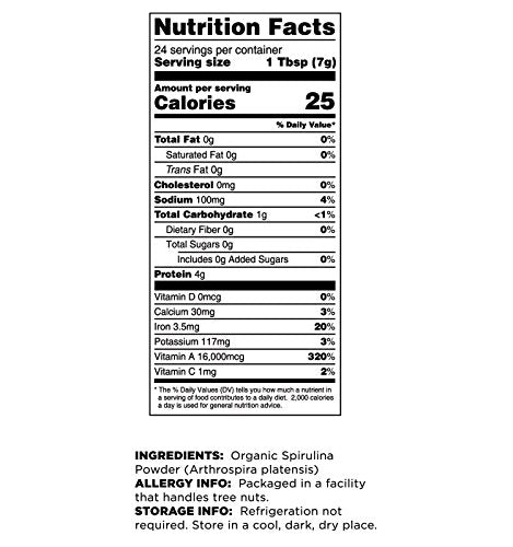 Terrasoul Superfoods Organic Spirulina Powder