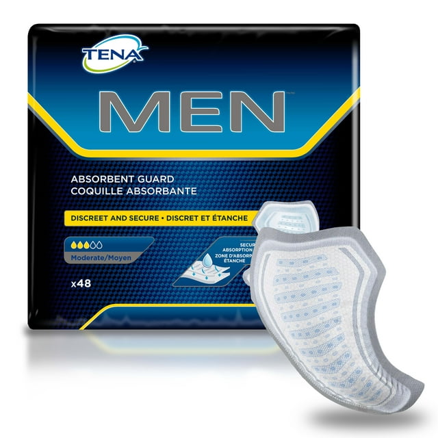 Tena Incontinence Guards for Men, Moderate, 48 count