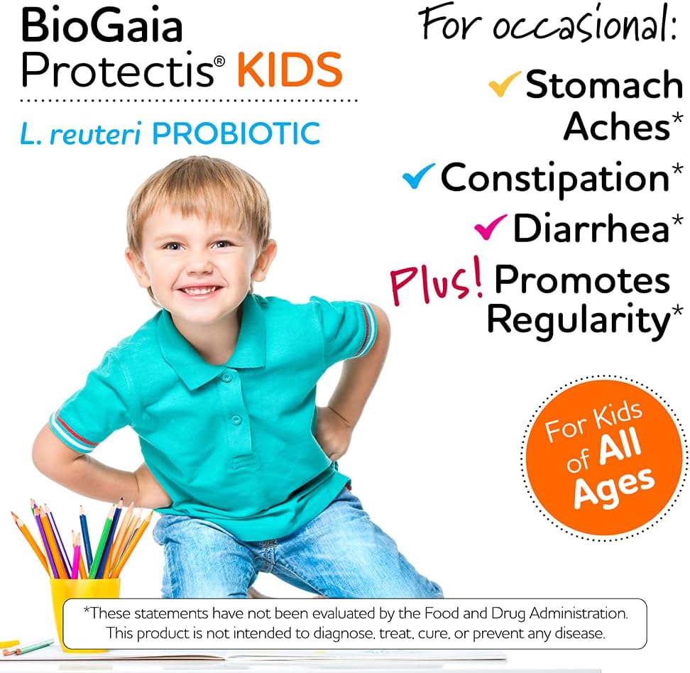 BioGaia Protectis Chewable Tablets for Toddlers, Kids, and  30 Tablets