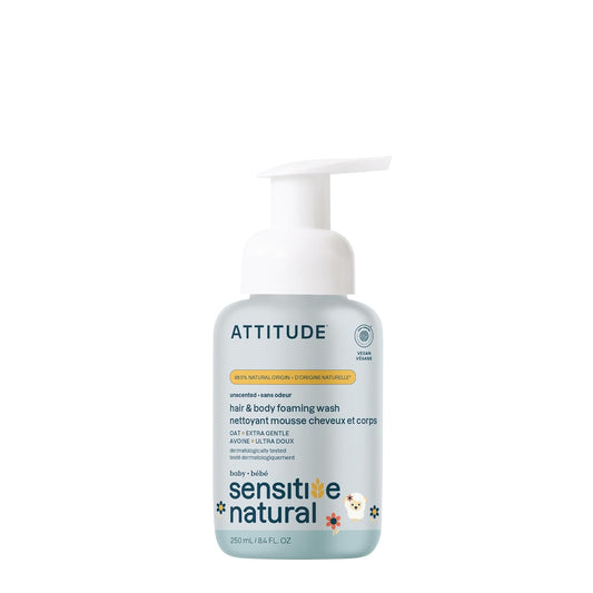 ATTITUDE 2-in-1 Shampoo and Body Wash for Baby,8.4 Fl Oz