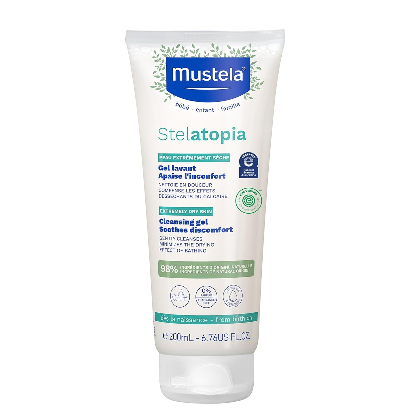 Mustela Stelatopia Eczema-Prone Skin Cleansing Gel 6.76fl oz