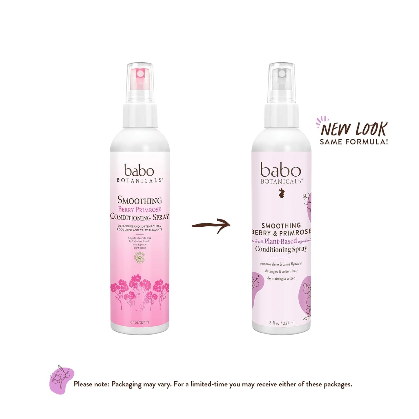 Babo Botanicals Smoothing Berry Conditioning Spray -8 fl oz