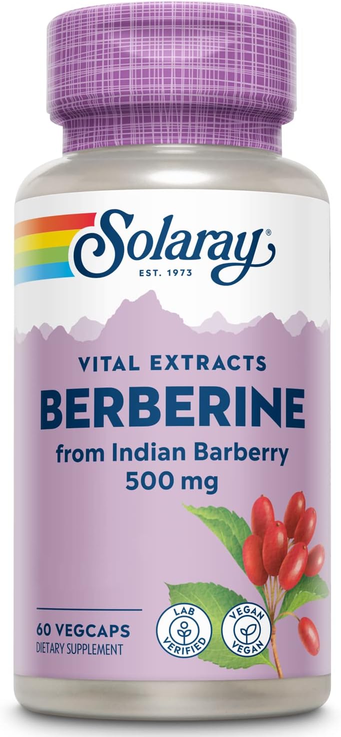 SOLARAY Berberine 500mg from Indian Barberry Root Extract