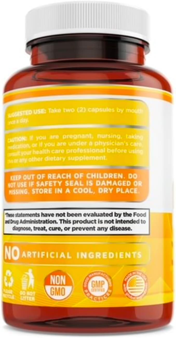 Berberine 500mg (1000mg Per Serving) for Supports Healthy Immune Function - 120 Capsules