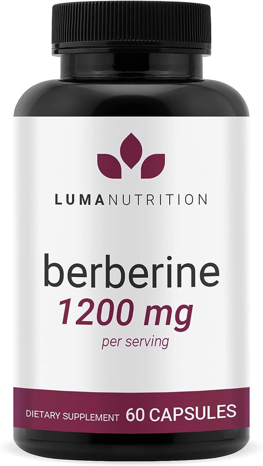 Berberine Supplement - Berberine 1200mg Per Serving - 60 capules