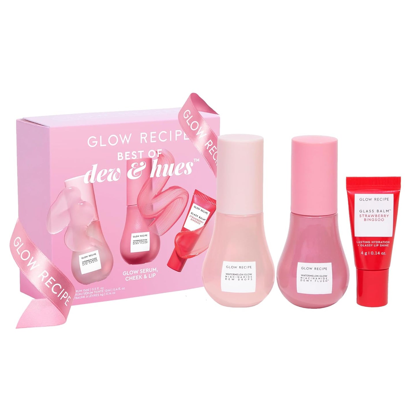 Glow Recipe Watermelon Glow Skin Care Set  Best of Dews & Hues - 3 Count