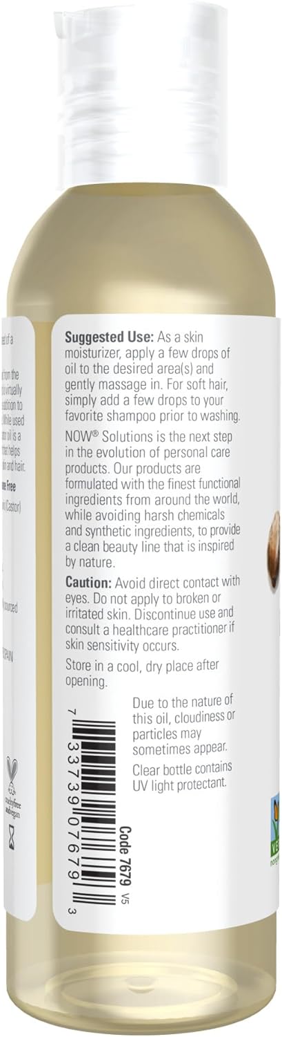 NOW Solutions, Castor Oil, 100% Pure Versatile Skin Care