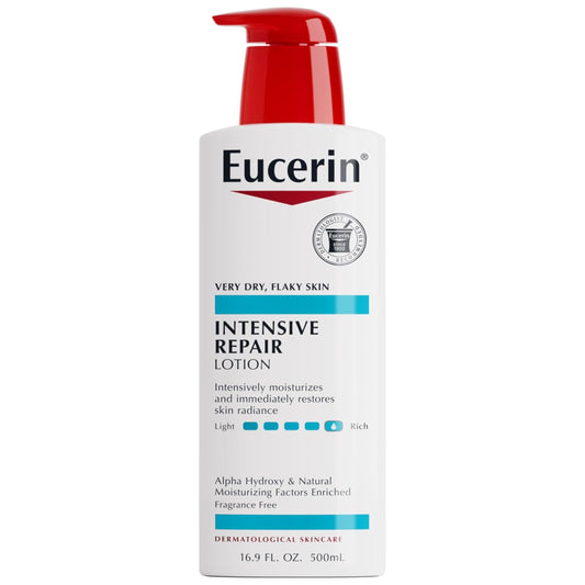 Eucerin Intensive Repair Body Lotion for Very Dry, Flaky Skin,16.9 Fl Oz