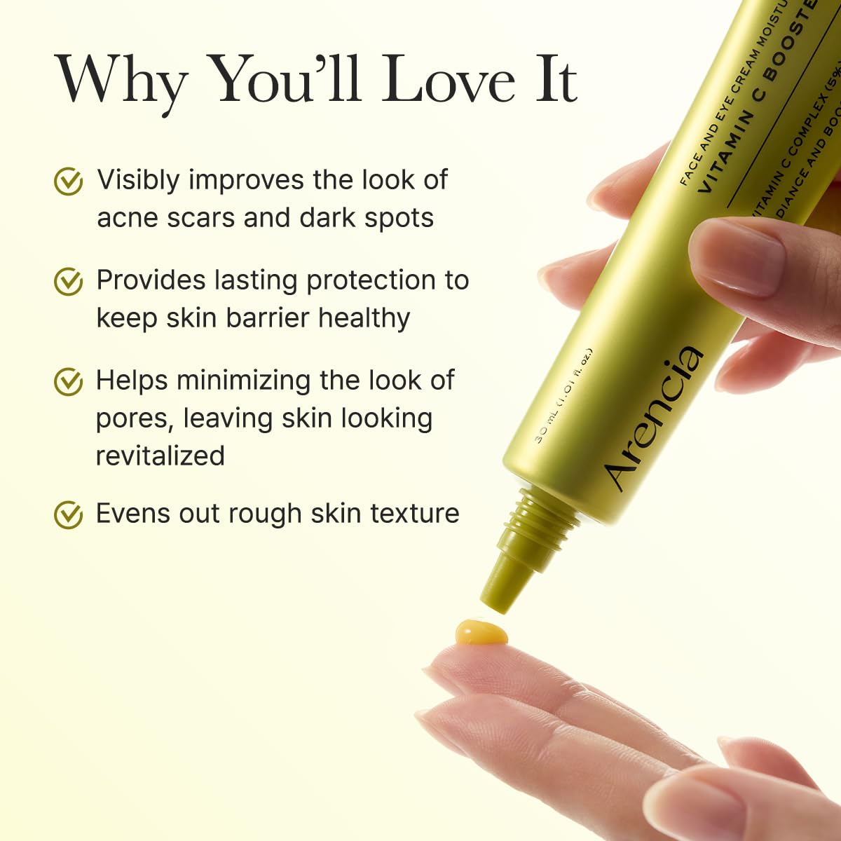 Arencia Vitamin C Booster Shot Serum with Glutathione - 0.33 fl.oz