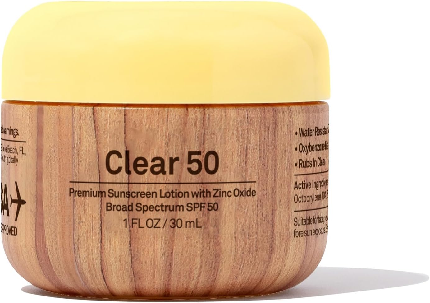 Sun Bum SPF 50 Clear Face Sunscreen with Zinc Oxide 1 oz