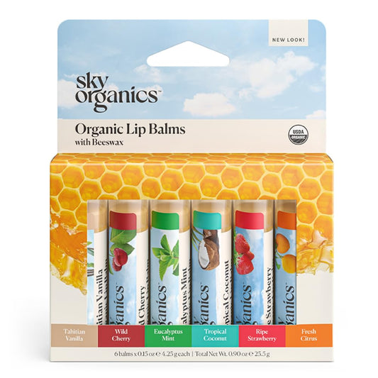 Sky Organics Organic Beeswax Lip Balms