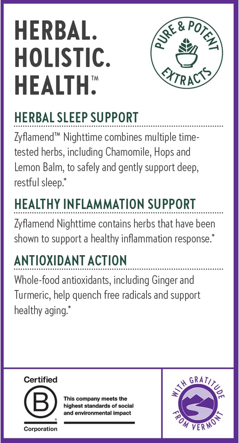 New Chapter Sleep Aid – Zyflamend Nighttime -60 Count