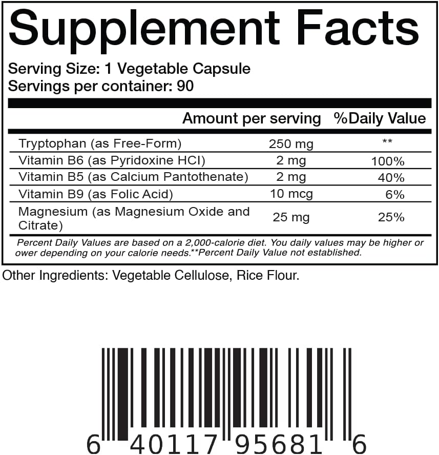 Balance Breens L-Tryptophan 90 Vegan Capsules