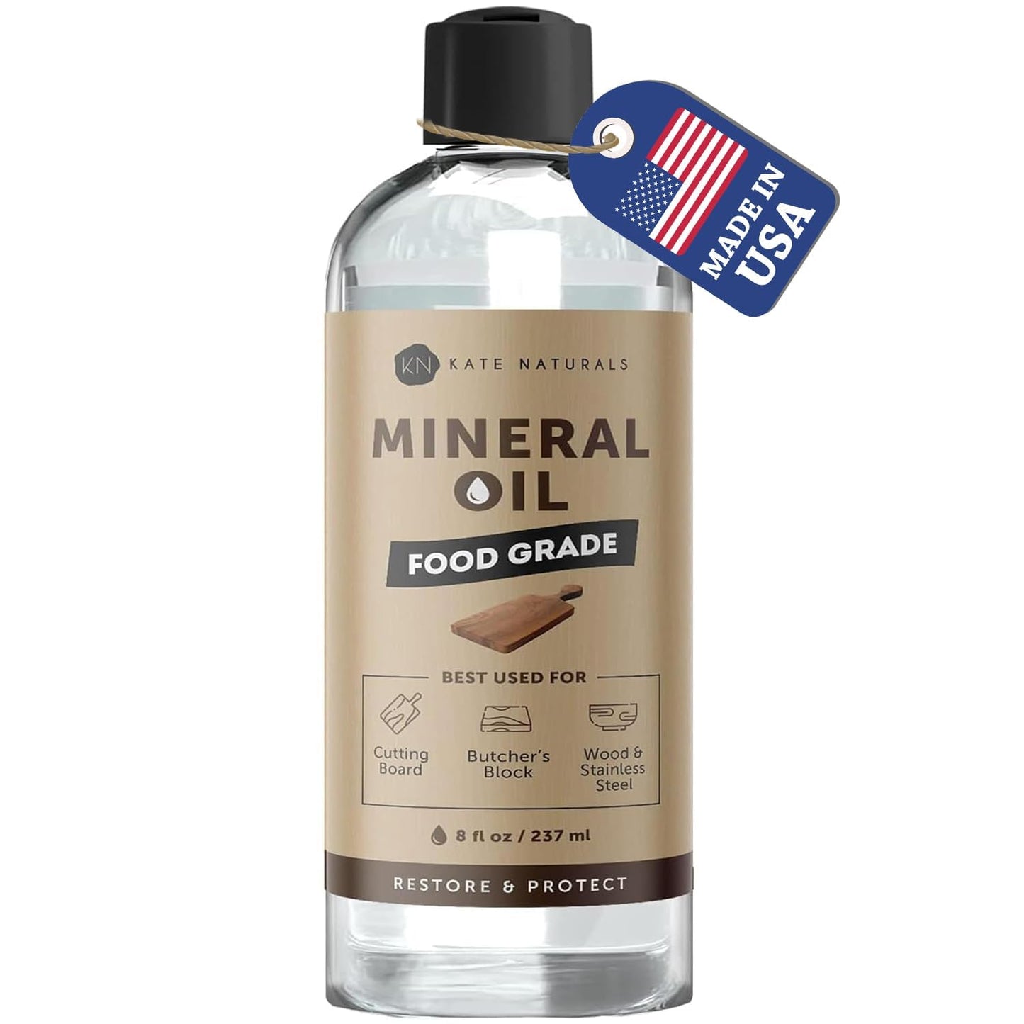 Kate Naturals Mineral Oil for Wood - 8oz