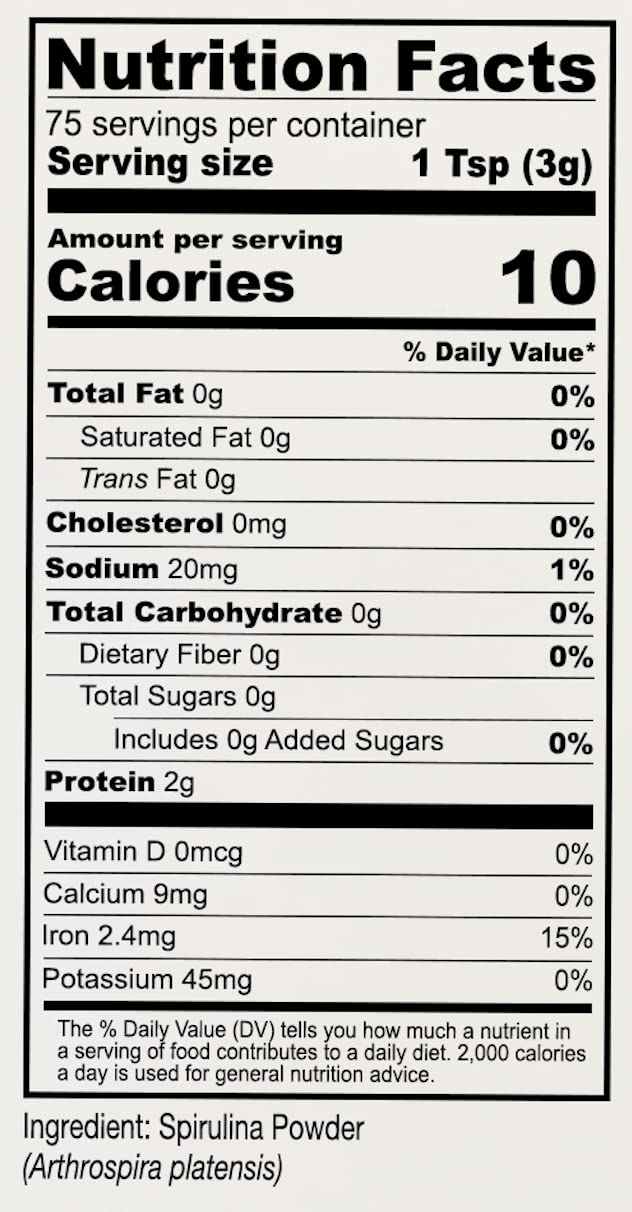 Anthony's California Spirulina Powder, 8 oz