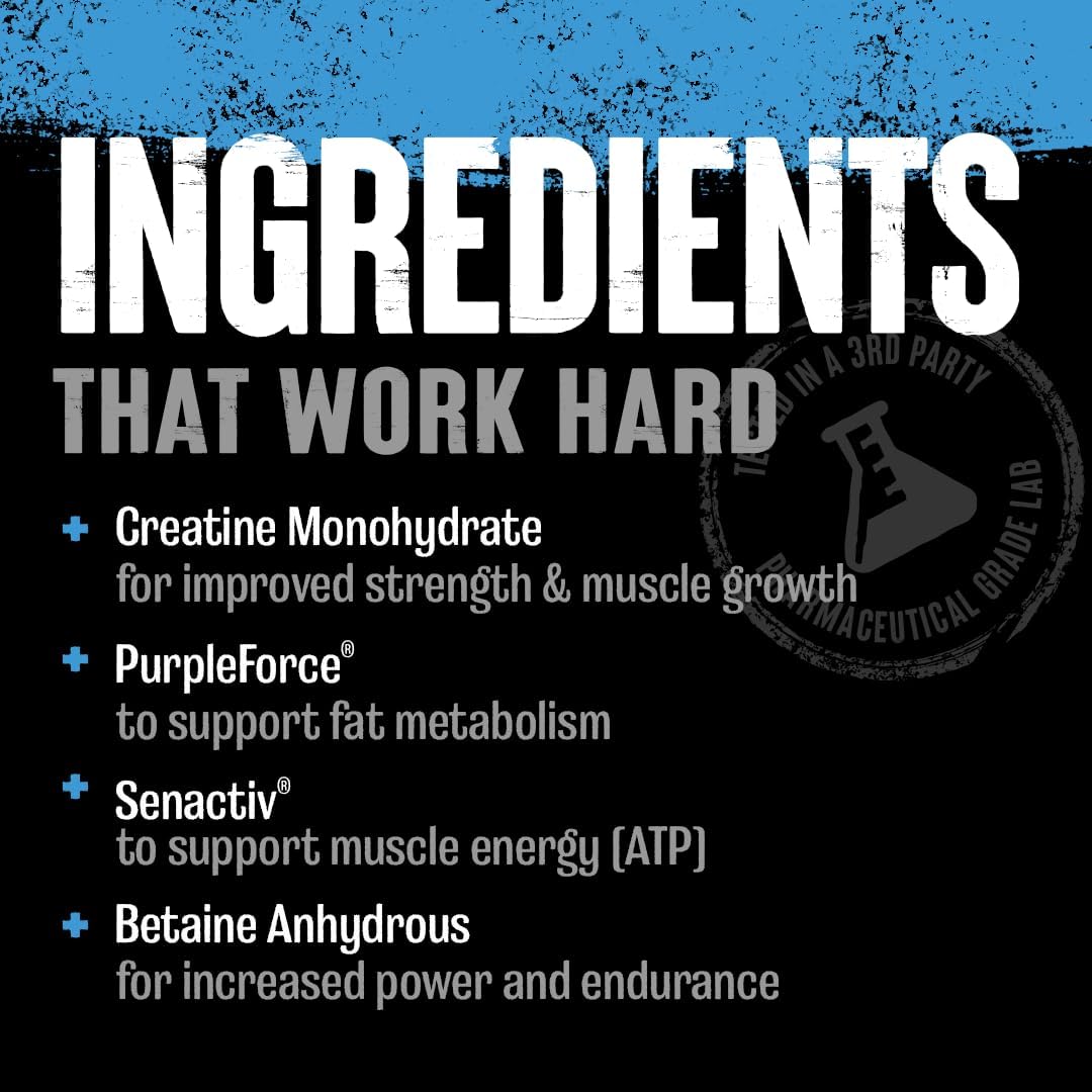 Animal Supercharged Creatine Powder - Enhanced Creatine Monohydrate Supplement 9.95 OZ
