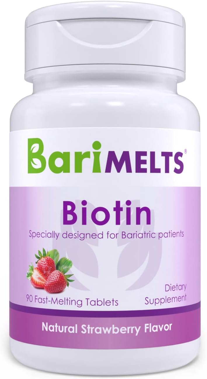 BariMelts Biotin, Dissolvable Bariatric Vitamins 90 Fast Melting Tablets