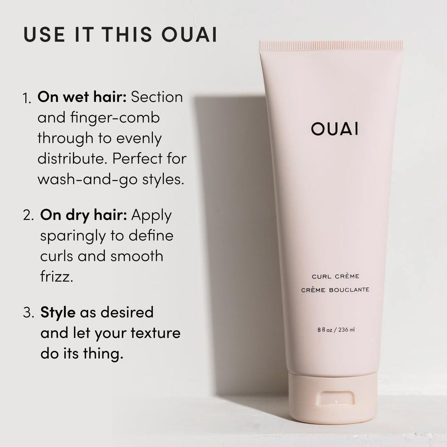 OUAI Travel Size Curl Cream - 2.5 oz