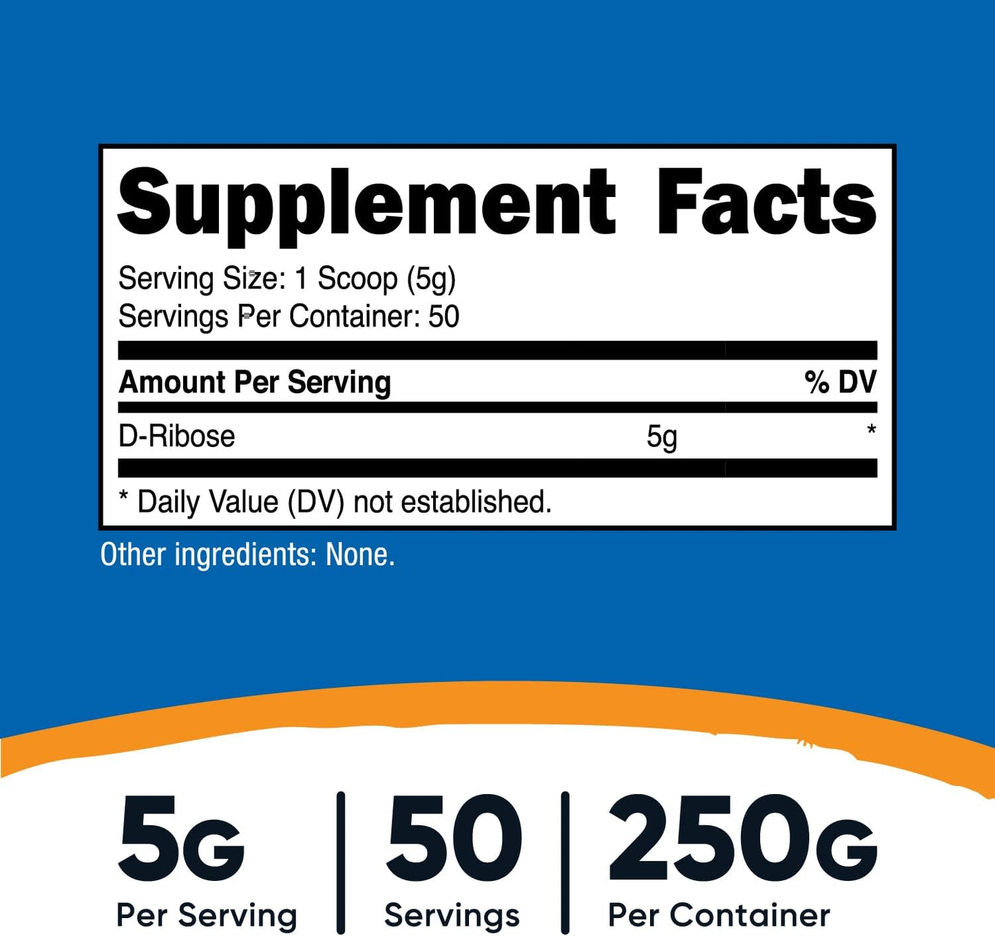 Nutricost D-Ribose Powder (250 Grams)