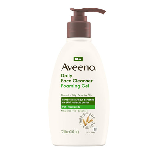 Aveeno Daily Foaming Gel Facial Cleanser -  12 fl. oz