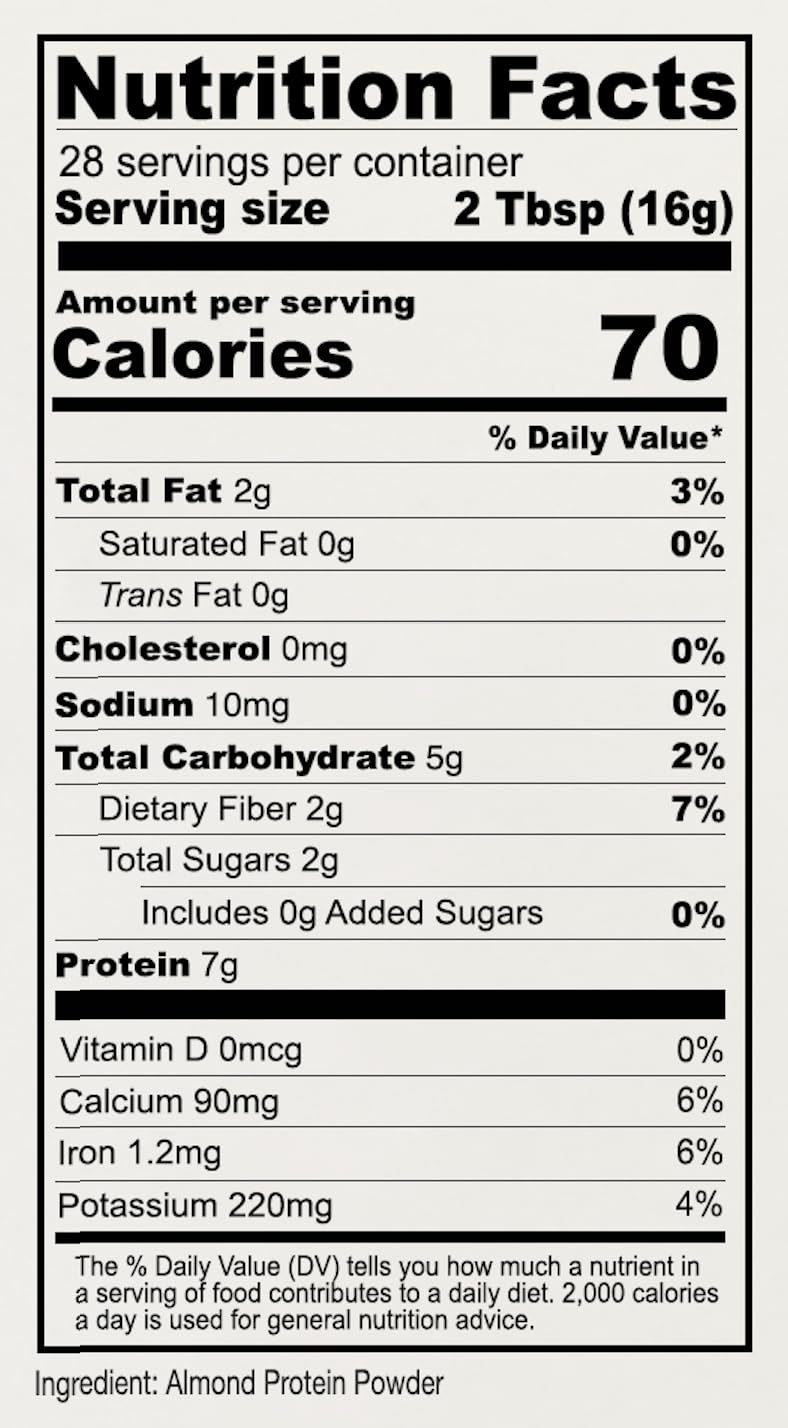 Anthony's Almond Protein Powder, 1 lb