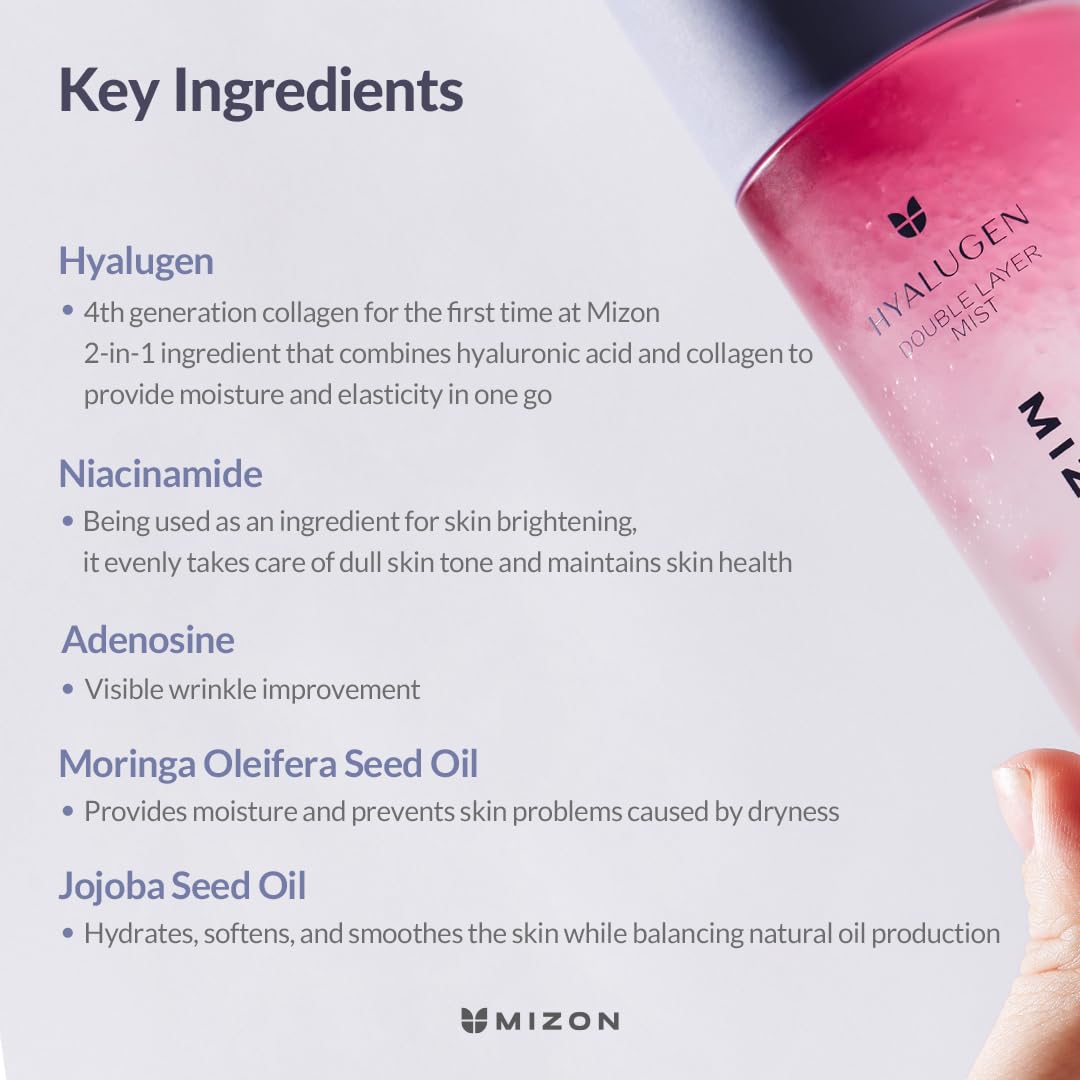 MIZON Hyalugen Double Layer Mist - 3.38 oz