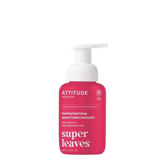 ATTITUDE Foaming Hand Soap,Pink Grapefruit, 10 Fl Oz