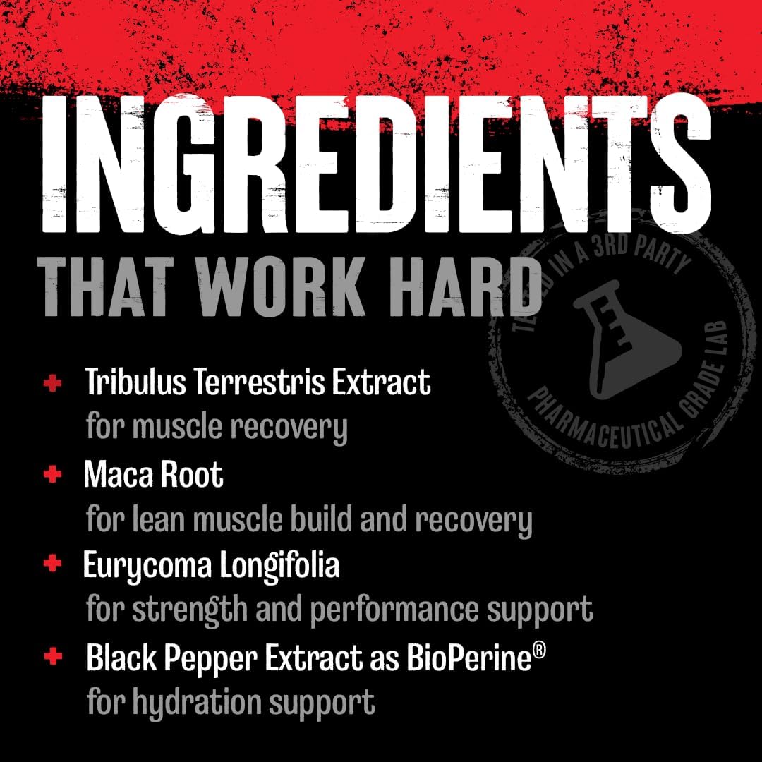 Animal Stak – Complete Natural Hormone Booster Supplement with Tribulus