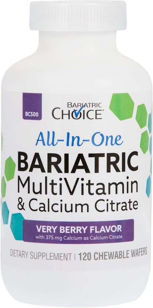 Bariatric Choice All-in-One Bariatric MultiVitamin with 375 mg Calcium Citrate,120ct