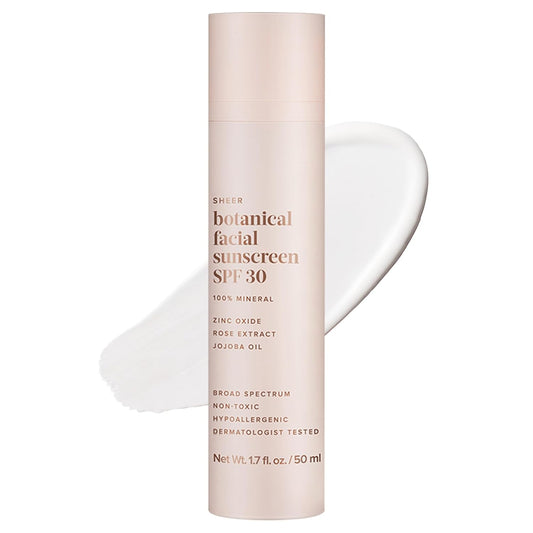 Evereden Sheer Botanical Face Sunscreen SPF 30 1.7 fl oz.