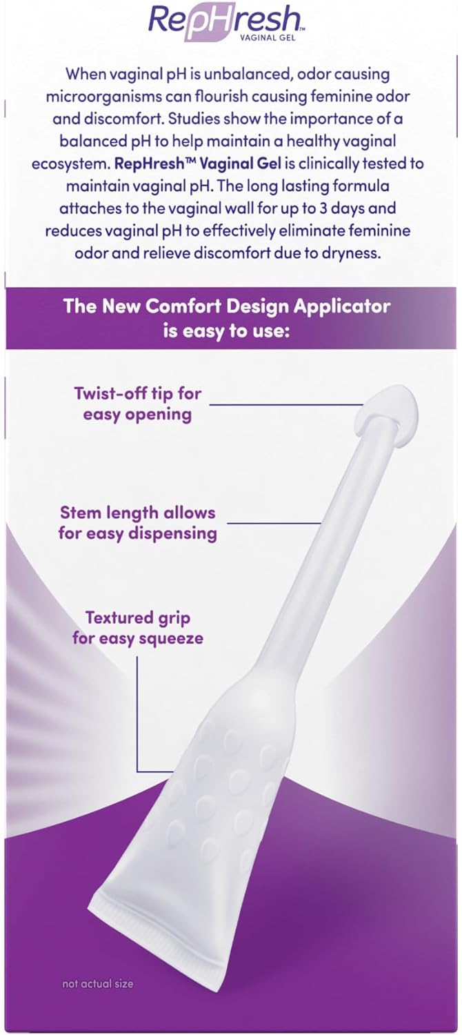 RepHresh Odor Eliminating Vaginal Gel, 4ct