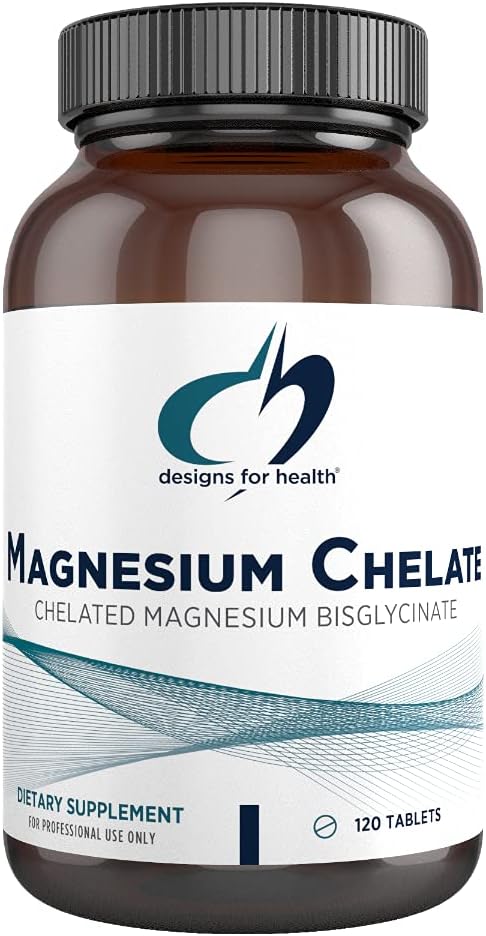Designs for Health Magnesium Chelate Tablets - 200mg  120 Tablets